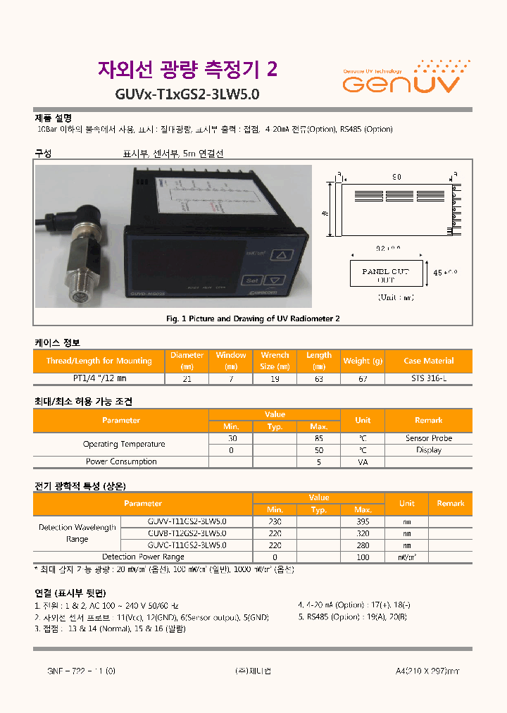 GUVX-T1XGS2-3LW50_8250567.PDF Datasheet