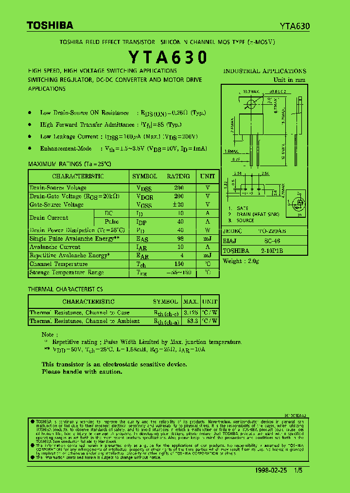 YTA630_7881885.PDF Datasheet