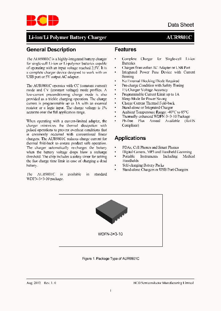 AUR9801C_8302488.PDF Datasheet