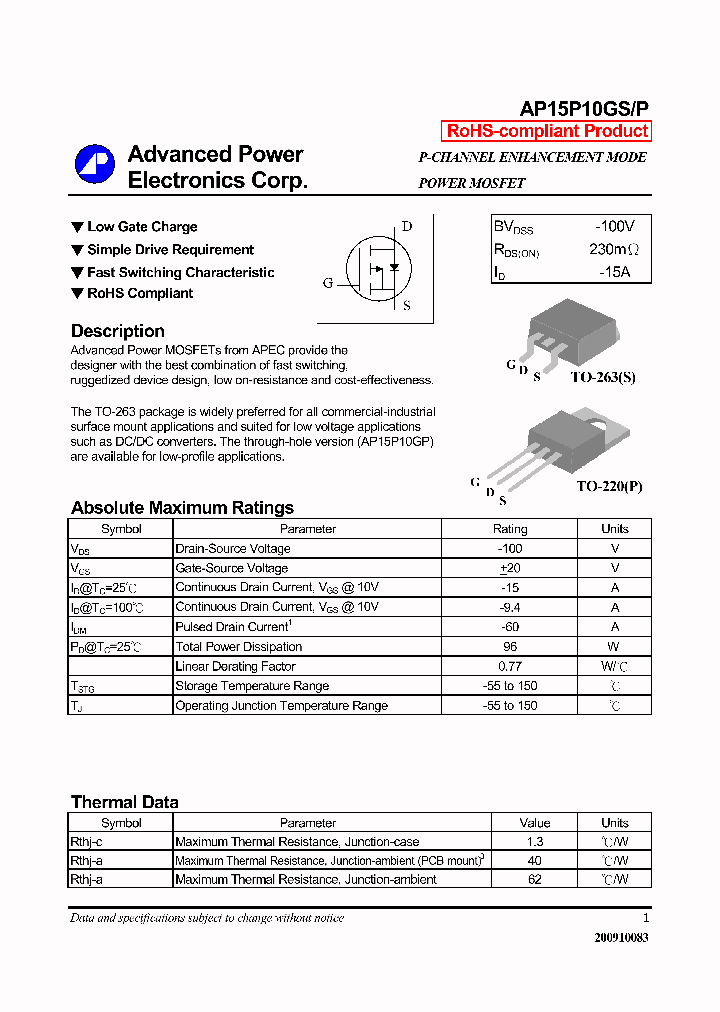 AP15P10GP-09_8332660.PDF Datasheet