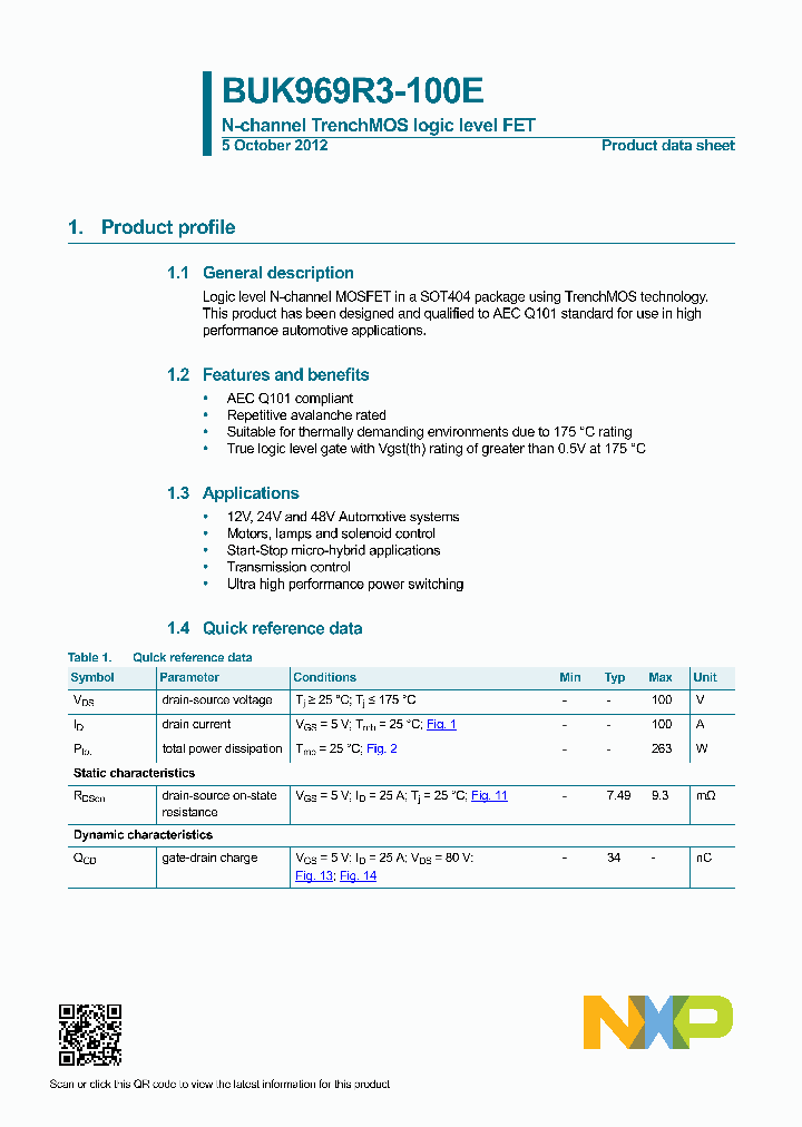 BUK969R3-100E-15_8345475.PDF Datasheet