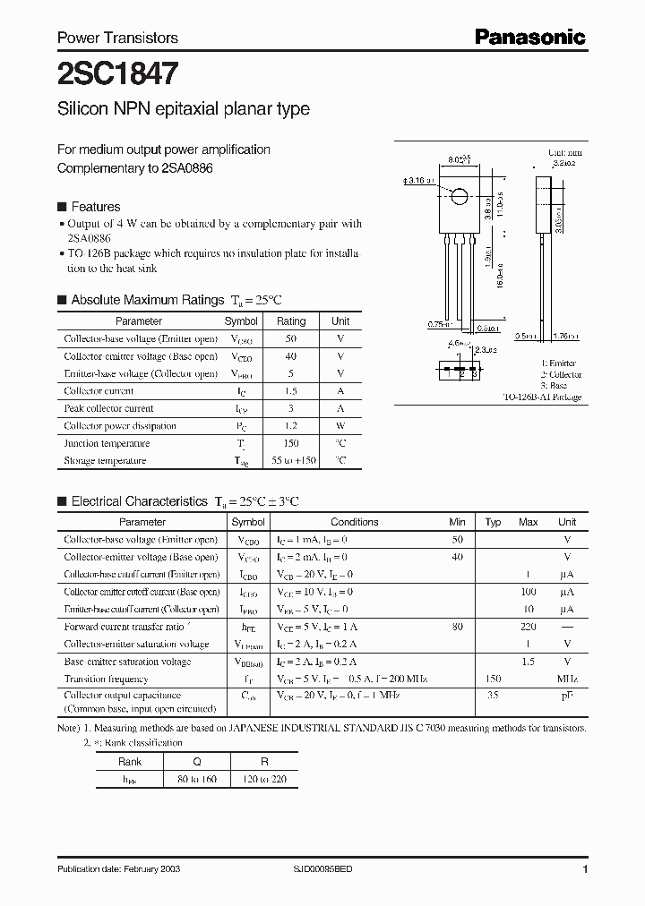 2SC1847_8351647.PDF Datasheet