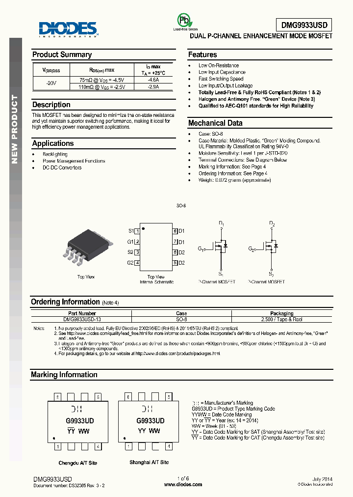 DMG9933USD-14_8370991.PDF Datasheet