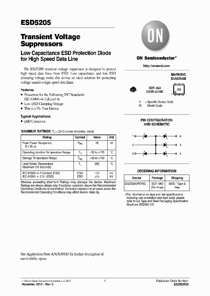 ESD5205P6T6G_8514852.PDF Datasheet