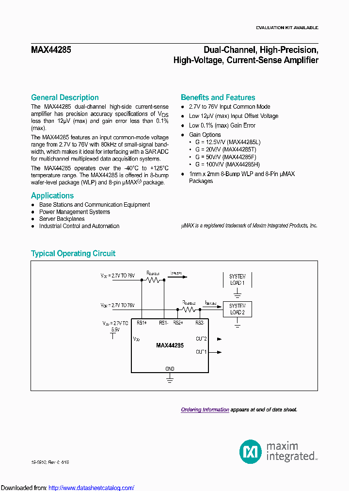 MAX44285HAWA_8588105.PDF Datasheet