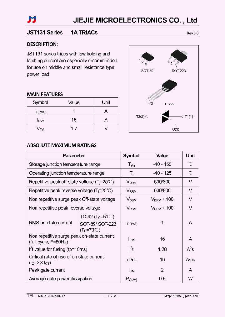 JST131N-600D_8802277.PDF Datasheet