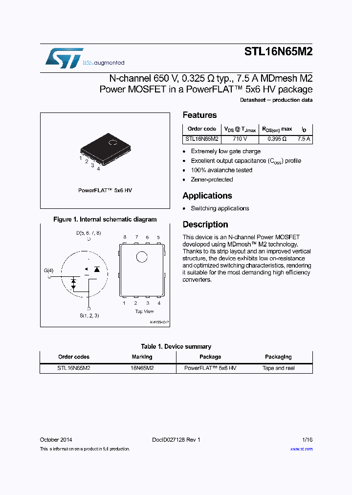 STL16N65M2_8821783.PDF Datasheet