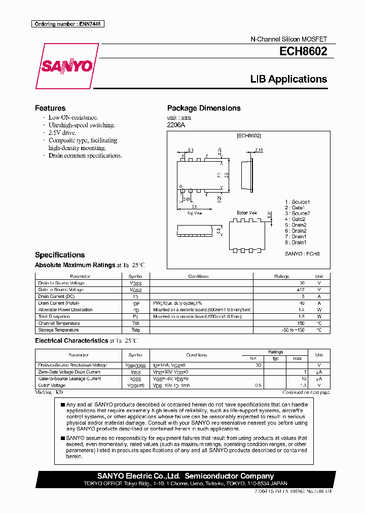 ECH8602_8824701.PDF Datasheet