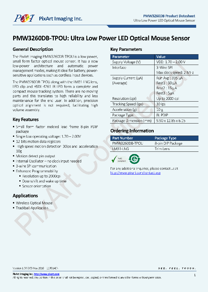 PMW3260DB-TPOU_8847857.PDF Datasheet