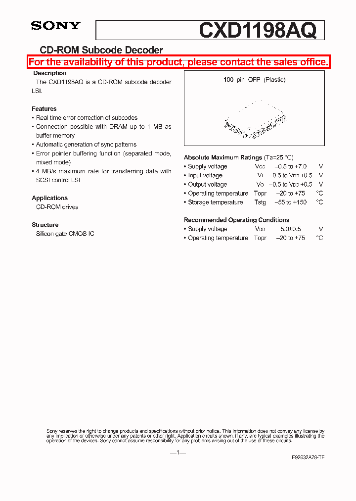 CXD1198AQ_8861637.PDF Datasheet