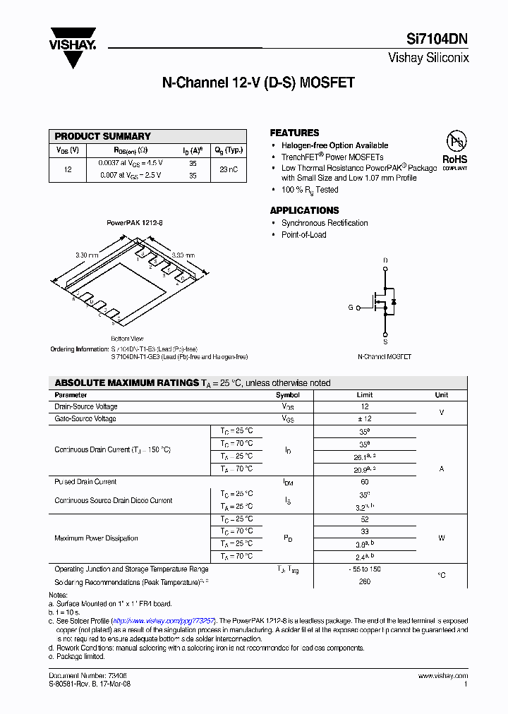 SI7104DN_8867644.PDF Datasheet