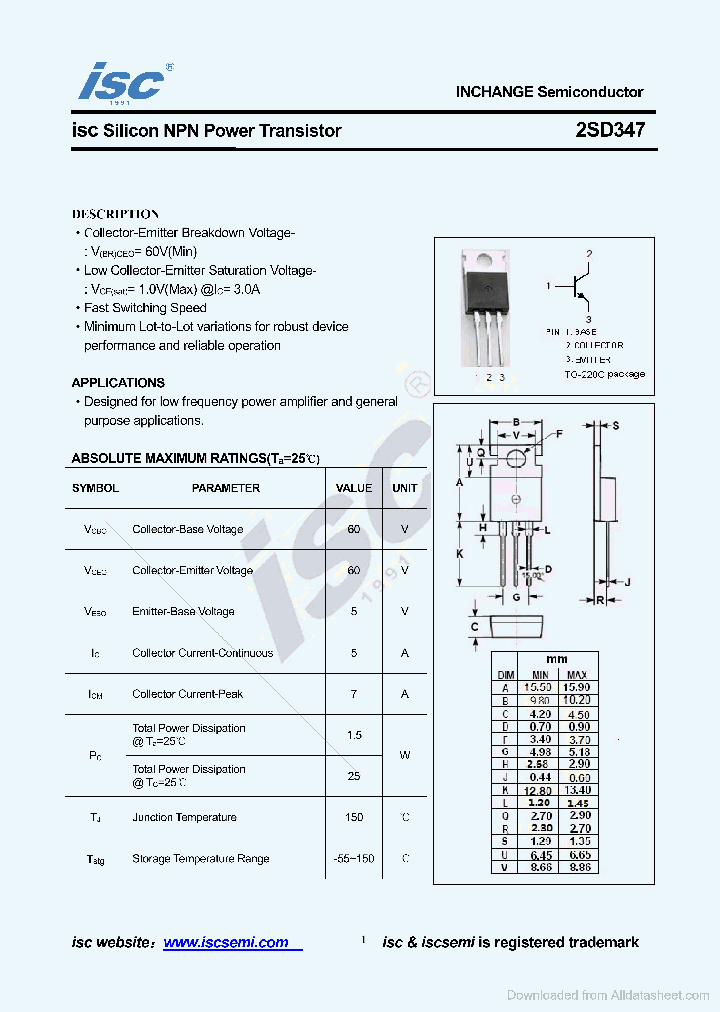 2SD347_8875422.PDF Datasheet