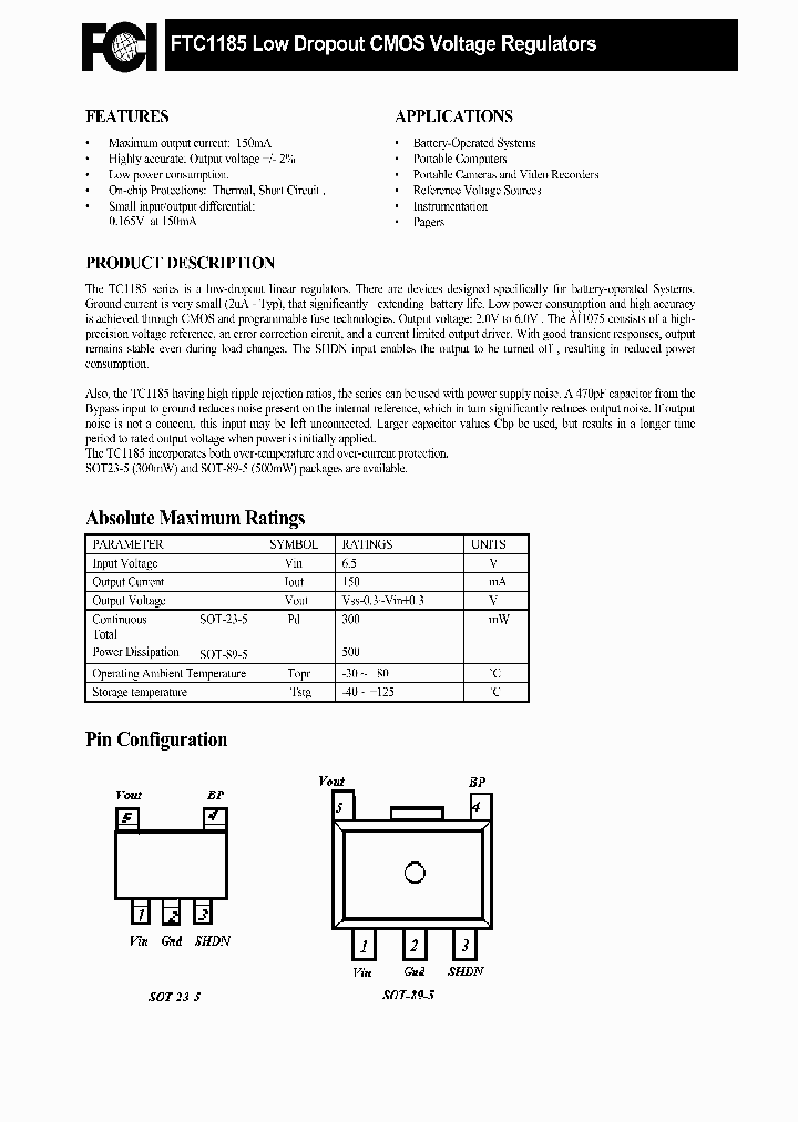 FTC1185_8878709.PDF Datasheet