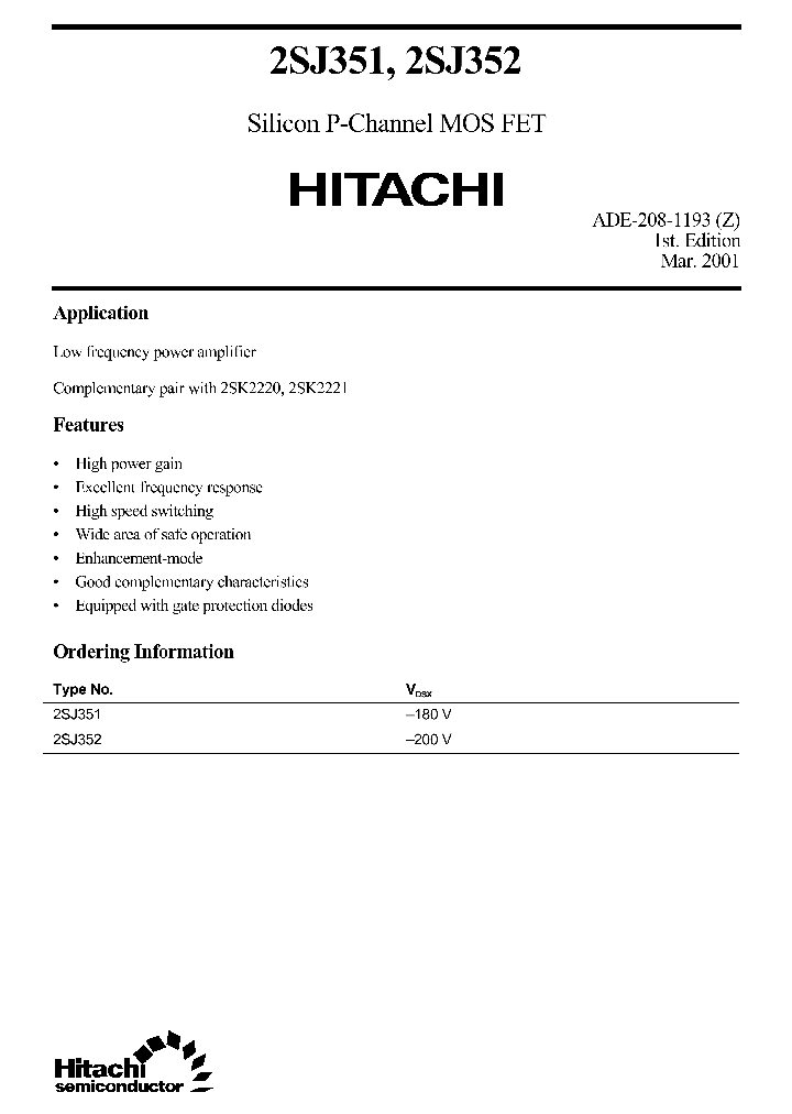 2SJ351_8880295.PDF Datasheet