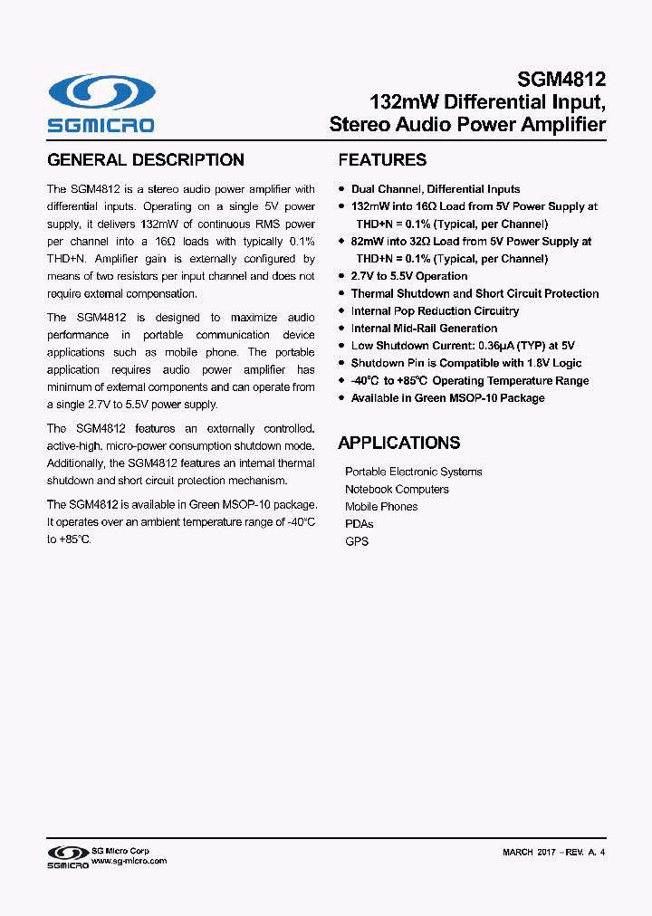 SGM4812_8907697.PDF Datasheet