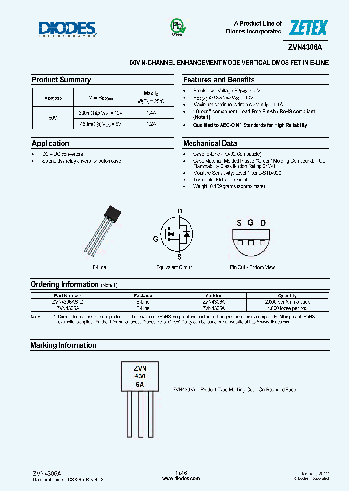 ZVN4306ASTZ_8909536.PDF Datasheet