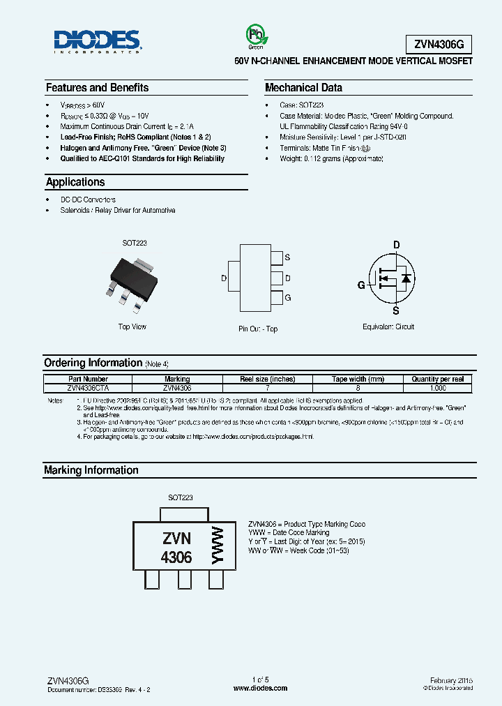 ZVN4306G-15_8909539.PDF Datasheet