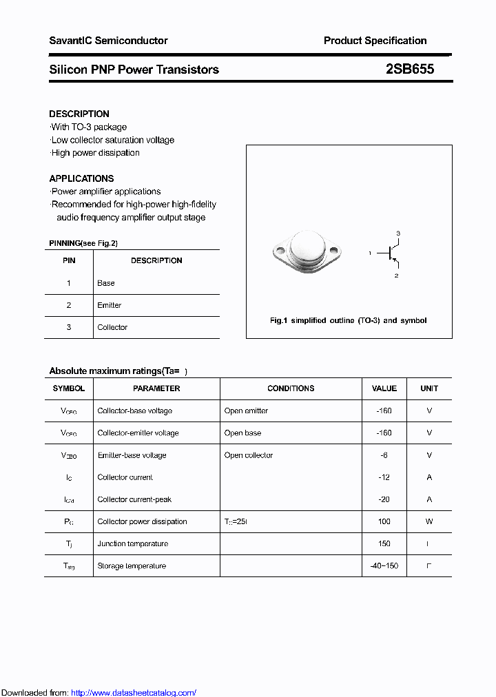 2SB655_8912642.PDF Datasheet