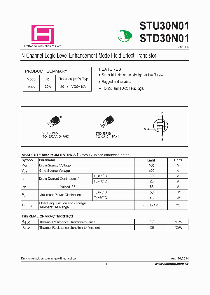 STD30N01_8915012.PDF Datasheet