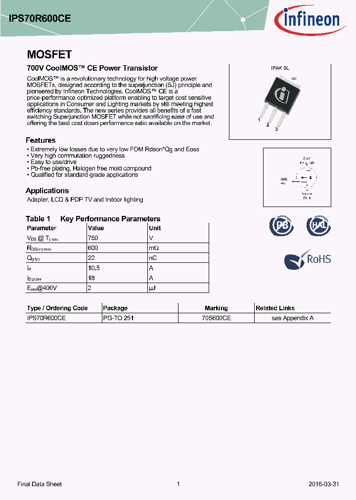 IPS70R600CE_8950514.PDF Datasheet