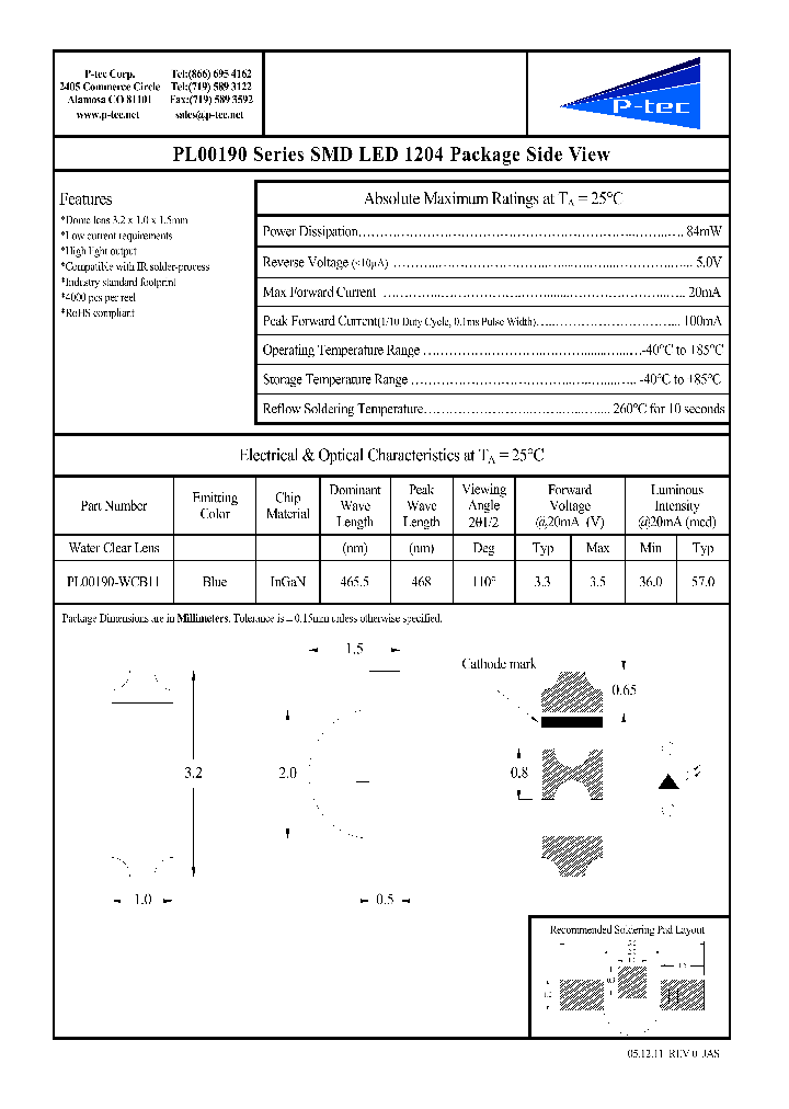 PL00190-WCB11_8956512.PDF Datasheet