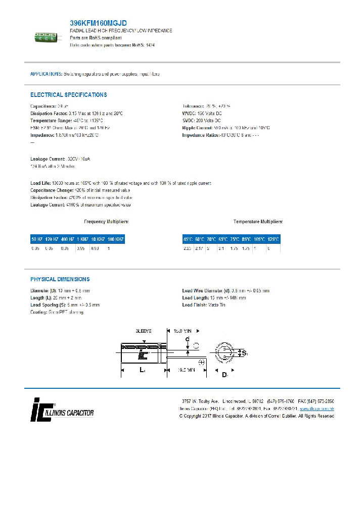 396KFM160MGJD_8964600.PDF Datasheet