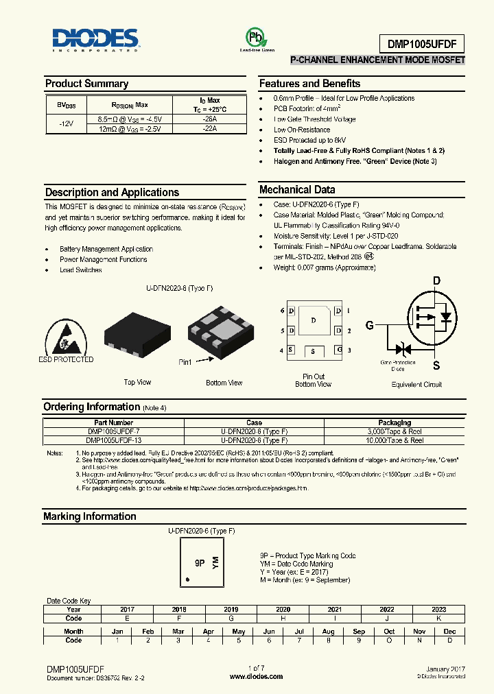 DMP1005UFDF_8983942.PDF Datasheet