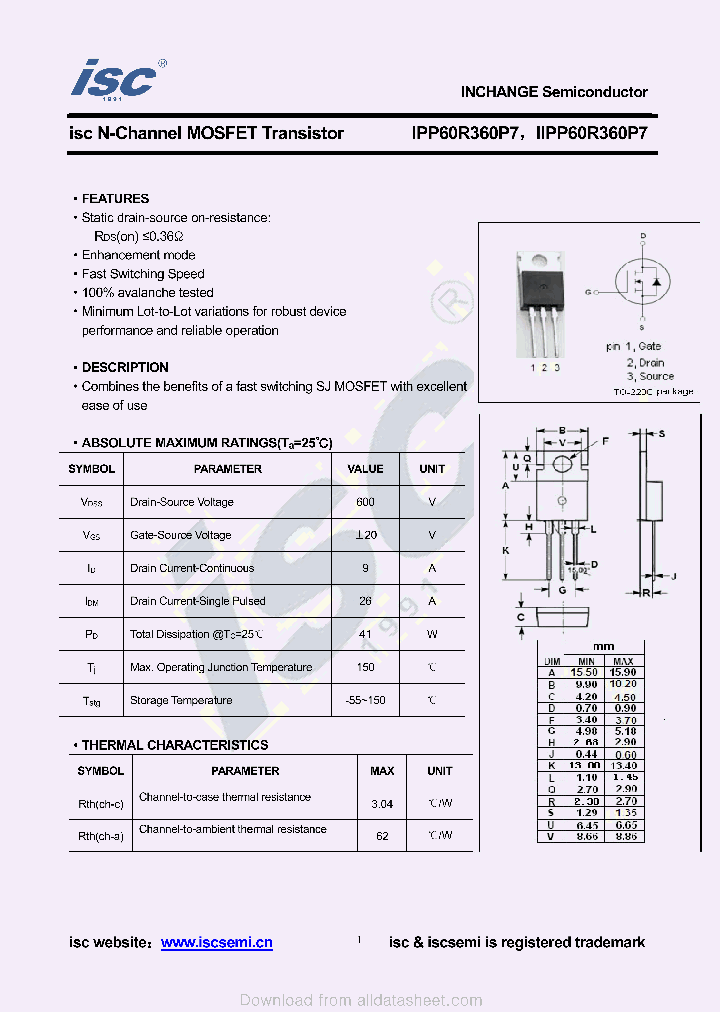 IIPP60R360P7_8985234.PDF Datasheet