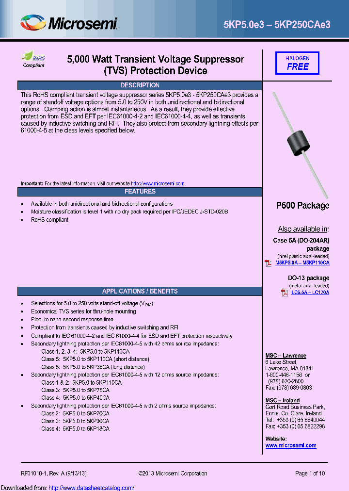 5KP11E3TR13_9011158.PDF Datasheet