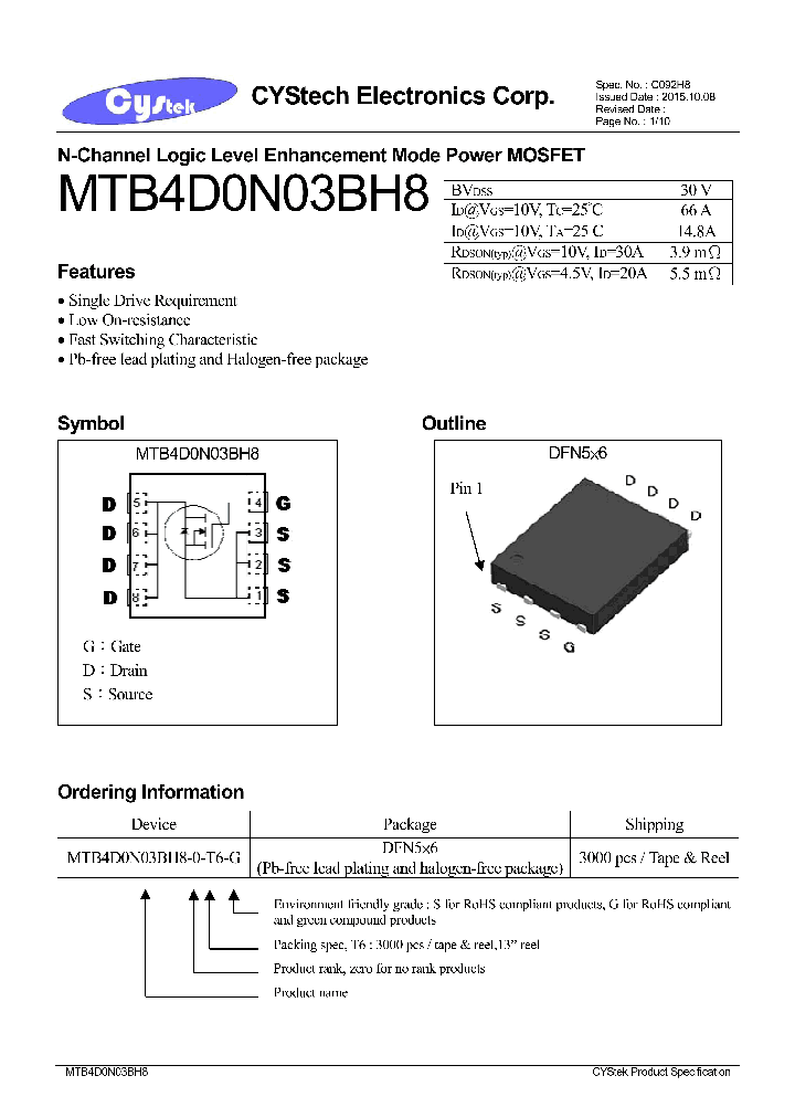 MTB4D0N03BH8_9019923.PDF Datasheet