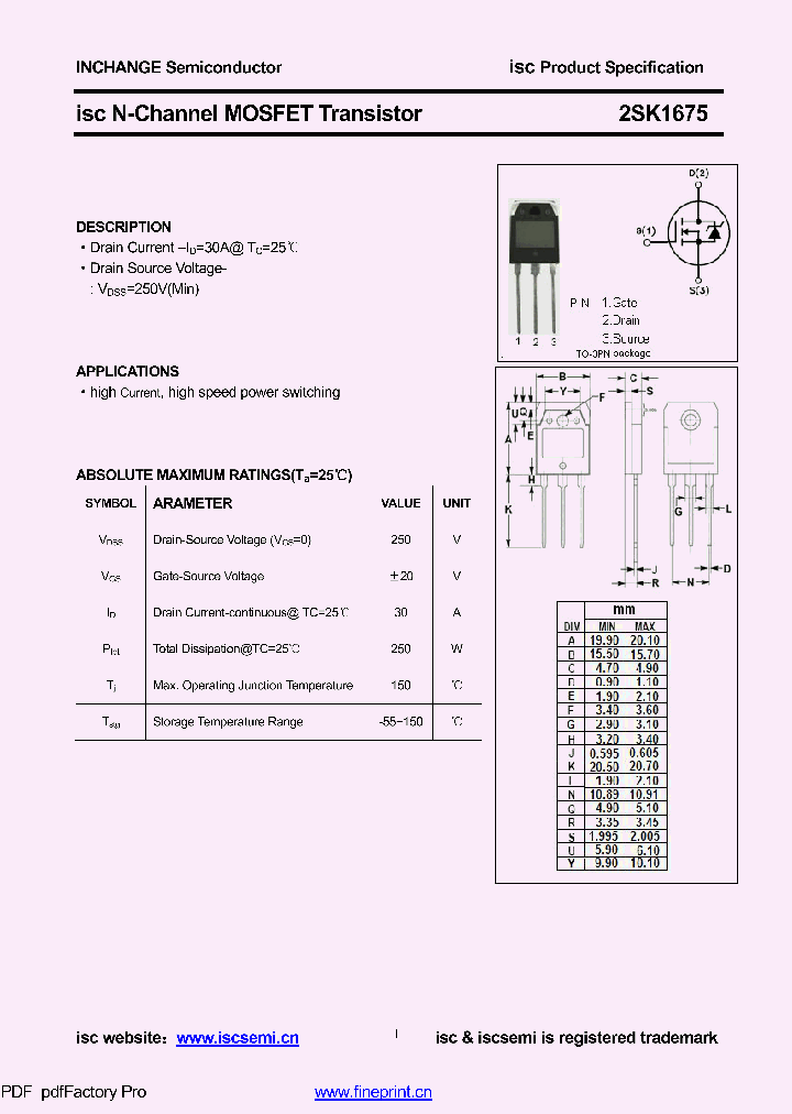 2SK1675_9021449.PDF Datasheet