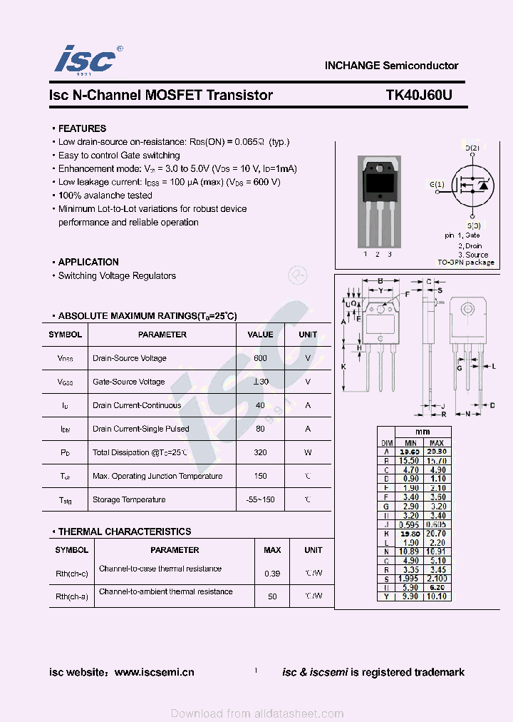 TK40J60U_9024818.PDF Datasheet