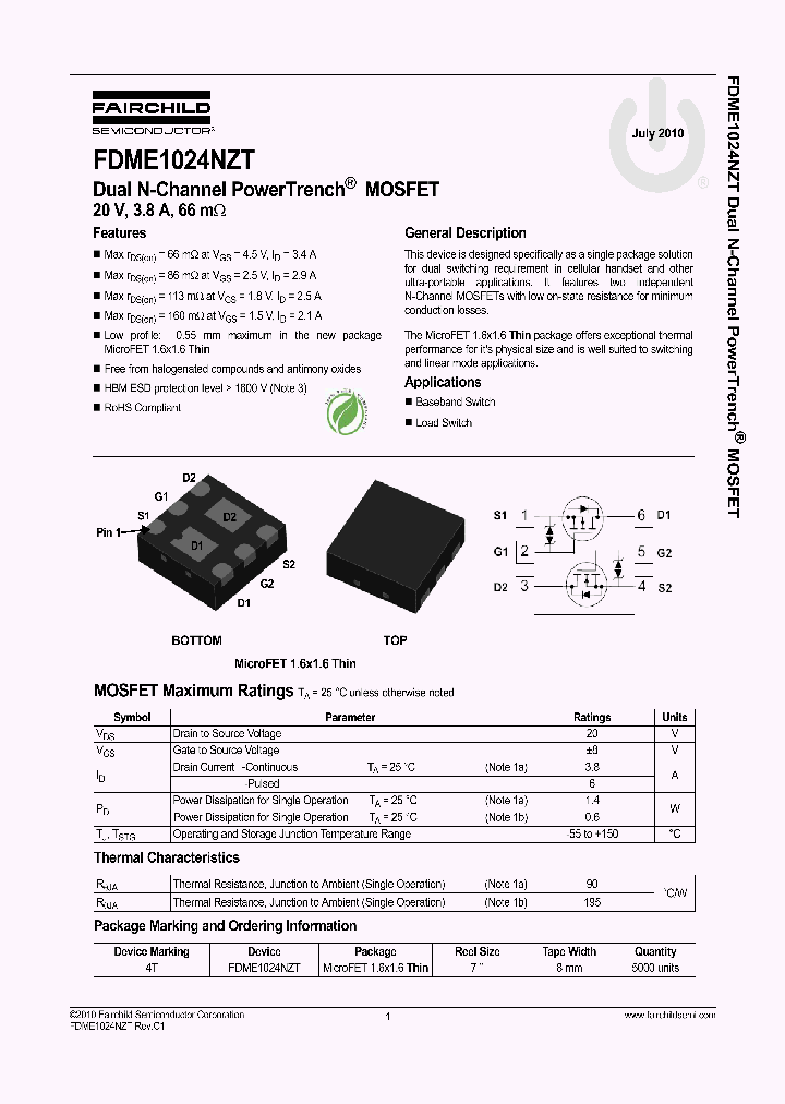 FDME1024NZT_9050092.PDF Datasheet